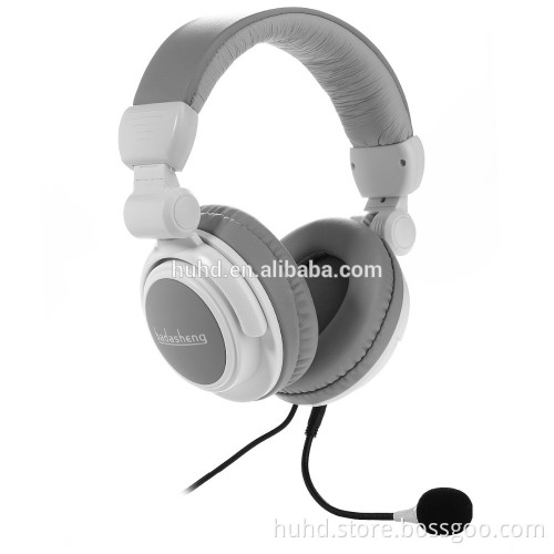 Foldable overhead tablet MP3 music headphone PC gaming headset for Playstaion 4 Xbox one with detachable boom mic